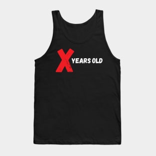 x years old birthday gift Tank Top